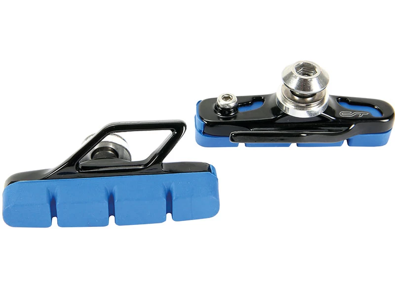 Contec R-Stop Rennrad-Bremsschuhe Schwarz/blau 55mm 1 Contec R-Stop Rennrad-Bremsschuhe Schwarz/blau 55mm