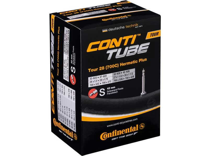 Continental Tour 28 Hermetic Plus Schlauch SV42 Verstärkt 1 Continental Tour 28 Hermetic Plus Schlauch SV42 Verstärkt