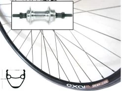 Hinterrad 28 Zoll 19-622 EXAL XP19 Schwarz Für Schraubkranz