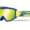 Progrip Cross Brille 3201 FL Mit Rahmen Blau / Glas Gelb