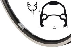 28 Zoll 19-622 Ryde Andra10 Alufelge Schwarz/silber 36L