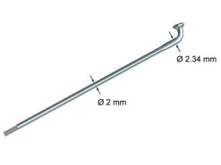 Sapim Strong 100er-Speichenpaket Silber 282mm Mit Nippeln