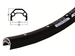 28 Zoll 19-622 Schürmann YAK19 Disc Alufelge Schwarz 36L