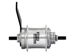 Sturmey Archer S2C Hinterradnabe 2-Gang Rücktrittbremse Silber 116mm 36L