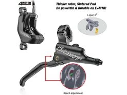 Tektro HD-M750 Scheibenbremse Hydr. Schwarz Mit Hebel Rechts