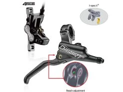 Tektro HD-M745 Scheibenbremse Hydr. Schwarz Mit Hebel Links